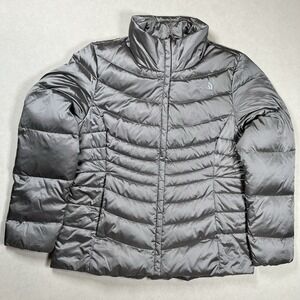 North Face Women's Gray Aconcagua 550 Down Puffer Jacket Sz XL Winter Outdoors